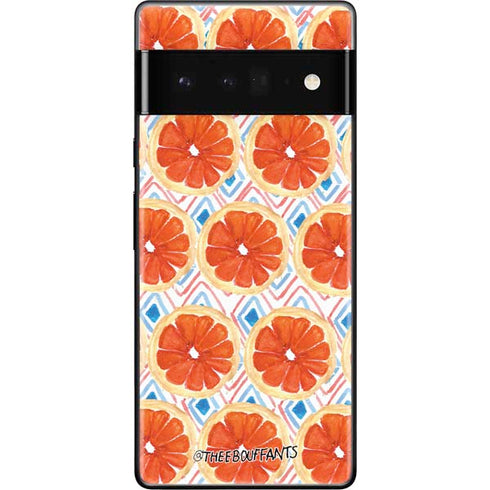 Bouffants and Broken Hearts Citrus Geo Google Pixel 6 Pro Skin